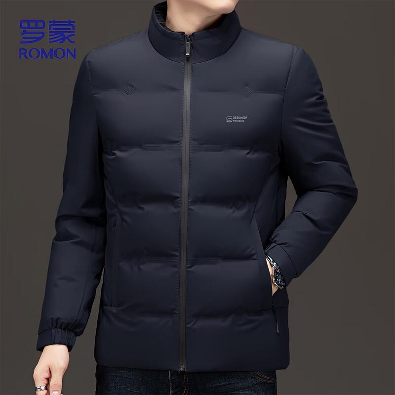 Romon Men's Winter Business Casual Padded Stand-Collar Windproof Jacket 8803