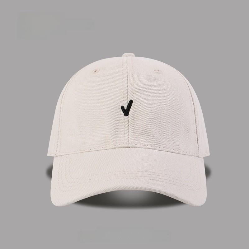 Cotton Baseball Cap With Embroidered Letters For Casual Outdoor Summer Wear