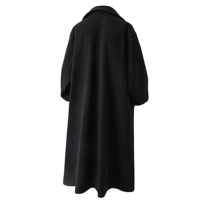 Men's Double Breasted Trench Coat Oversized Casual Windbreaker Lapel Long Jackets With Pocket Overcoat Lapel Long Jacket Winter Warm Overcoat for Men