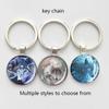 Wolf Wildlife Park Time Gem Keychain & Car Pendant