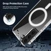 For Samsung Galaxy S21 S23 S24FE S25 Ultra Plus S25EDGE Clear Crystal Acrylic Magsafe Magnetic Wireless Charging Shockproof Case