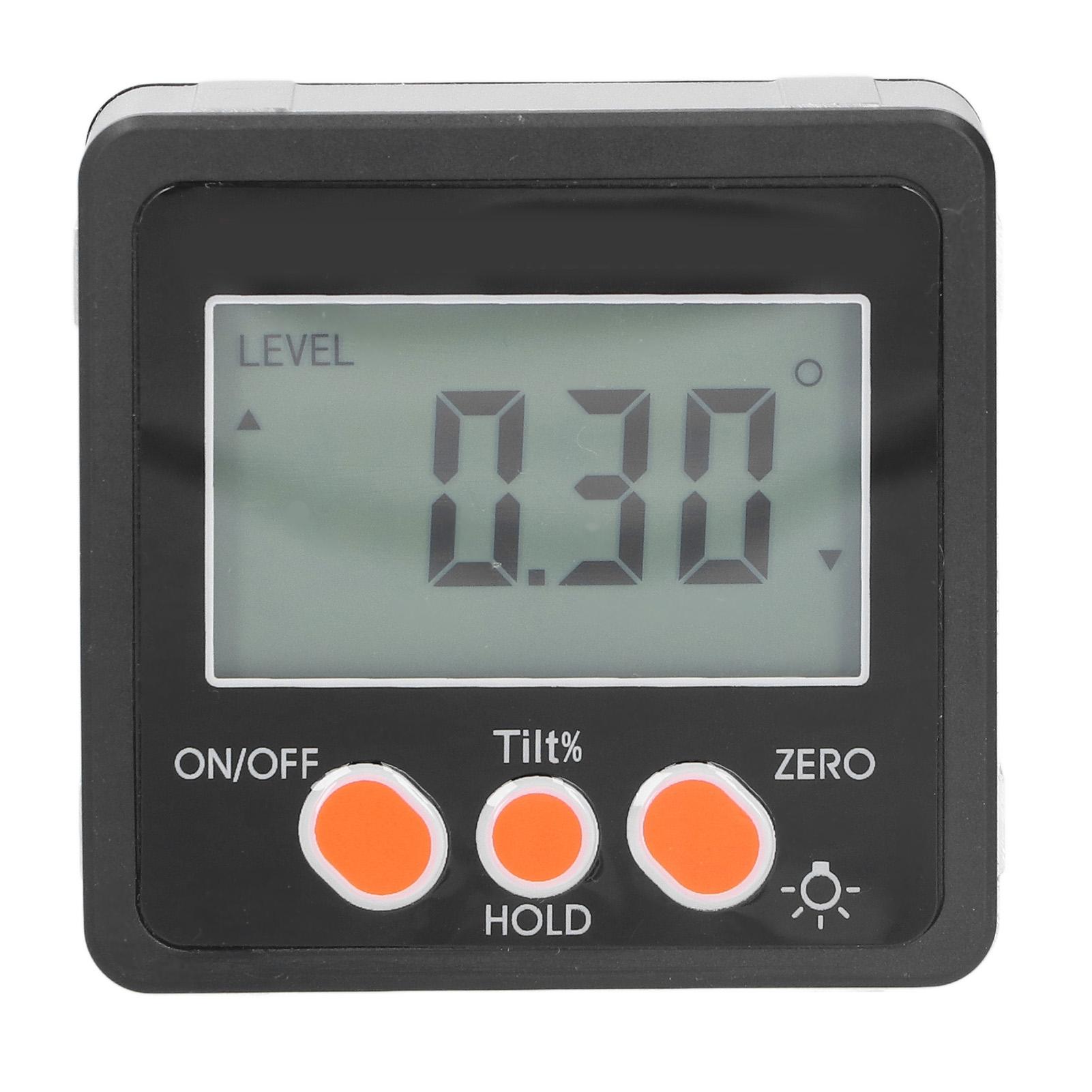 

0‑360 degrees Digital Angle Gauge LCD High Accuracy Battery Powered Industrial Inclinometer