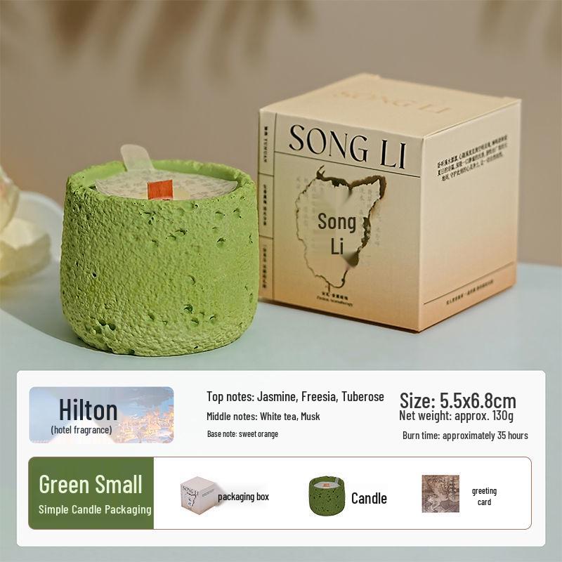Luxury Cement Cup Aromatherapy Candle: Long-Lasting Fragrance and Elegant Ornament for a High-End Ambiance, Perfect Birthday Gift