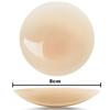 Leporem Silikon Brustwarzenpflaster Haut BH Noppen BH Silikon Nude BH Brustwarzenband 8cm, 2 Sets, 4 Stück