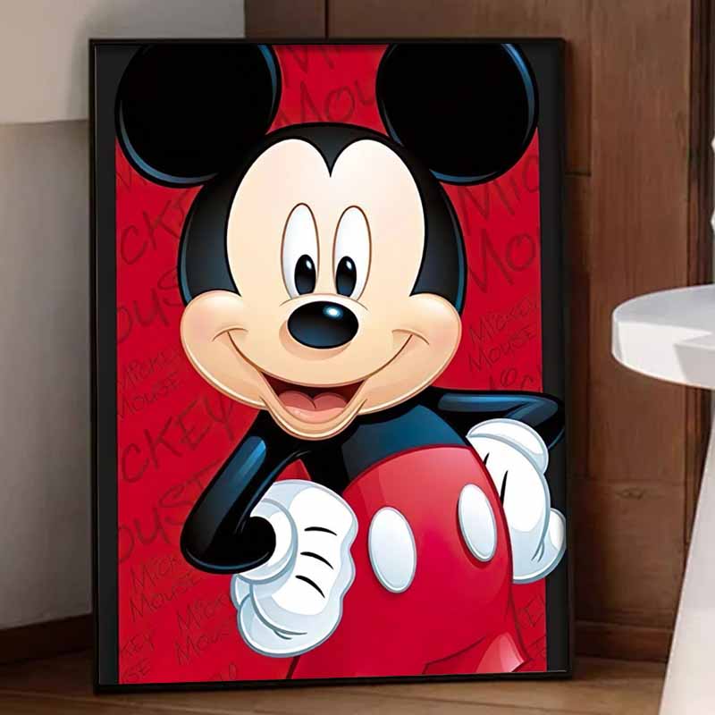 Disney Diamond Painting Kit  Mickey Mouse 5D DIY Home Decor & Craft Enthusiasts Gift, Beautifully Designed