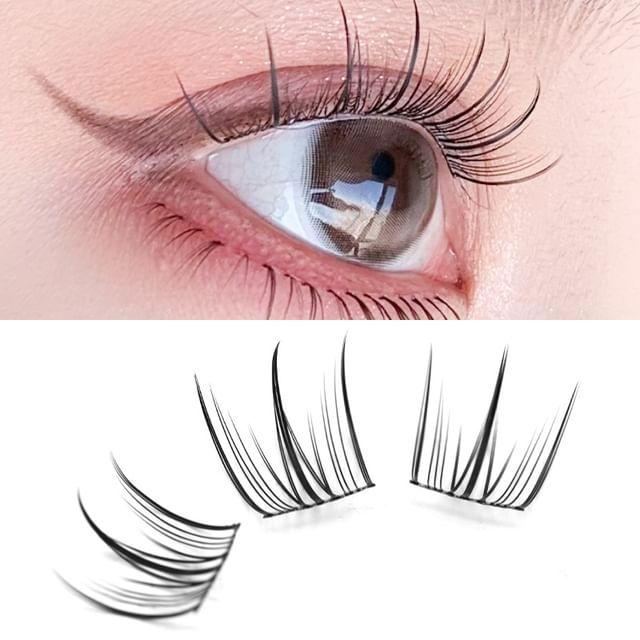 

Bonnie Wisp - Натуральний Мультипак Пучкові Накладні Вії With Glue & Tweezer - Black - One Size