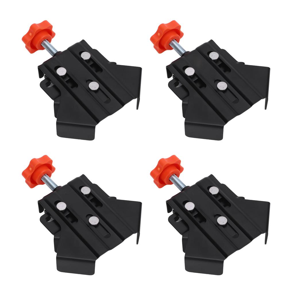 4PCS Corner Clamp Thickened Open Type 90 Degree Right Angle Adjustable Swing Jaw Clamp for