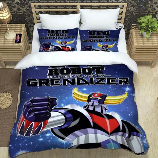 UFO ROBO GRENDIZER GOLDORAK trykt Sengetøy Sett utsøkt sengetøy sett dynetrekk sengeteppe sett sengetøy sett luksus