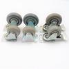 Silent Medium-Sized Gray Rubber Swivel Caster Wheel