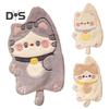 Kitchen Hand Towel Cartoon Cat Shape Highly Water Absorbent Coral Fleece Reusable Bathroom Hanging Towel Home Decoration Face Washing Towel
