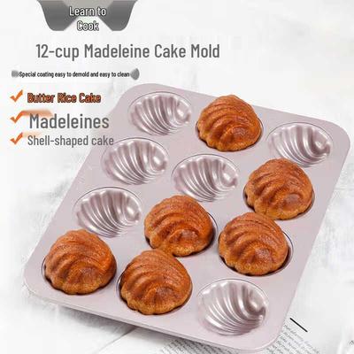Chefmade 12-Cavity Madeleine Baking Pan