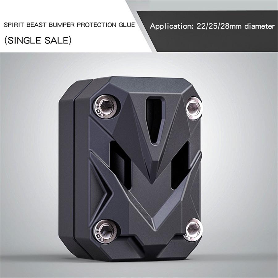 4 Pcs Motorcycles Bumper Clamps Cradle Anti-Falling Rubber Protector 22/25/28mm