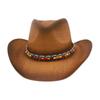 Ethnischer Stil Western Cowboyhut Hochwertiger Lässiger Hut Performance-Hut Sommer Strohhut