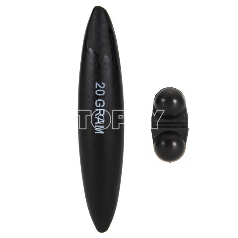 

Cross-border High Buoyancy EVA Fishing Float, Olive-shaped Black Center-through Float For Catfish, With A Ringing Sound, 20g. One Size чёрный