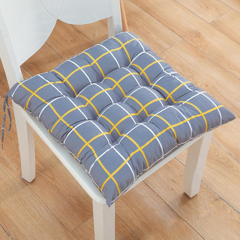 1PC Ultra Soft Linen Chair Cushion Seat Cushion Seat Pad con lacci Tappetino per seggiolino auto spesso Soggiorno