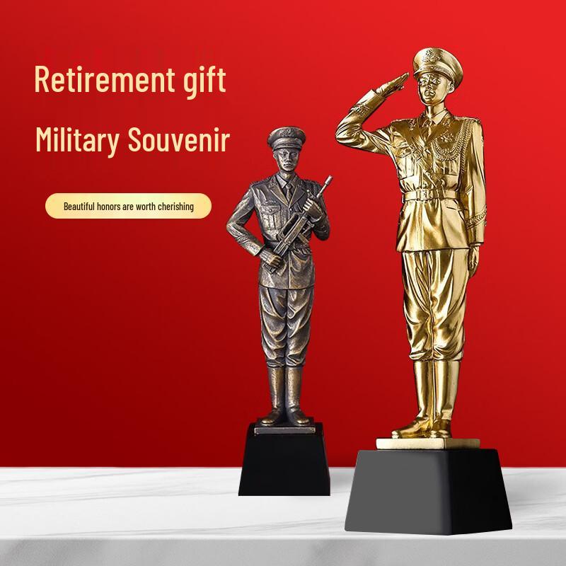 Delian Tai Veteran Commemorative Golden Figurine