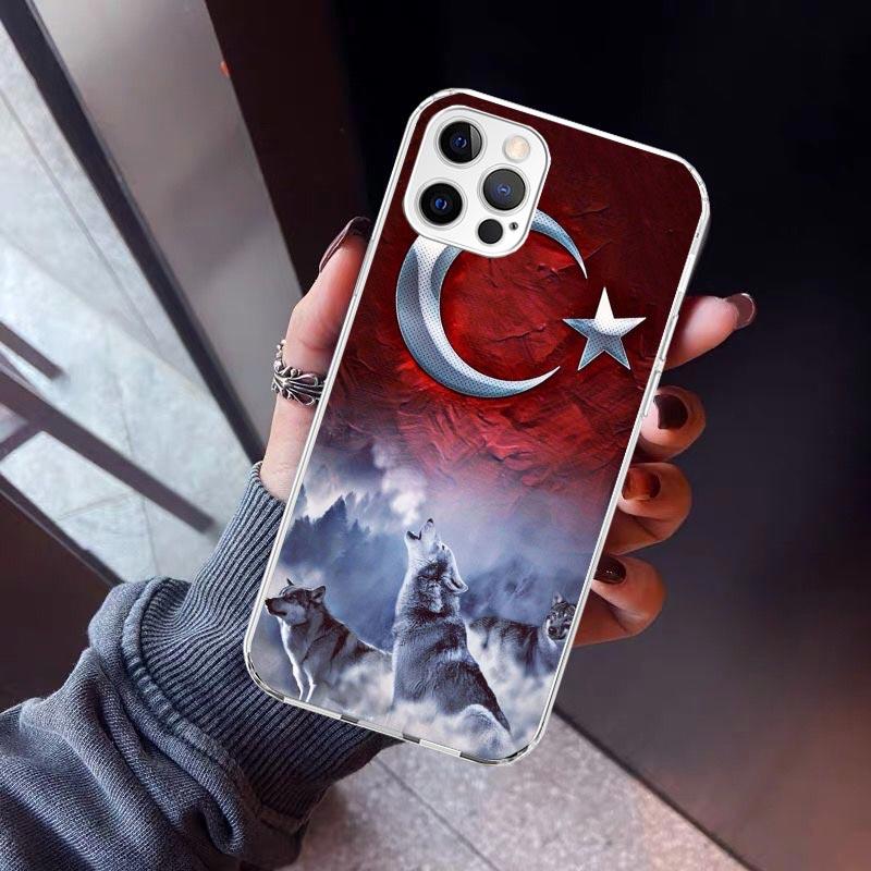 Turkey Turkish Flag Phone Case For iPhone 17 Air 11 13 Mini 14 15 Plus 16 12 Pro Max 16E SE 7 8 Pattern Soft TPU Back Cover 17