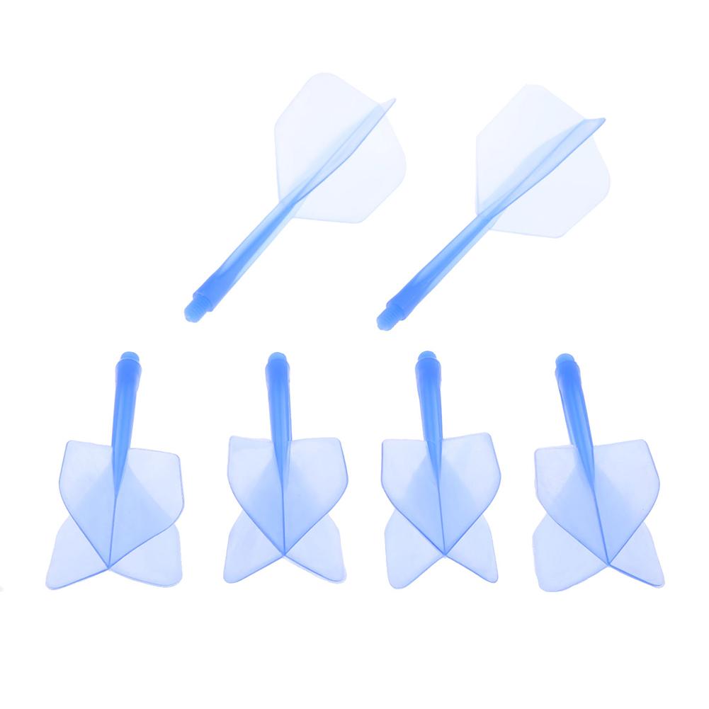 6 Pcs Dart Flights 2BA Screw In-one Professional Dart Flight Anti-fall 80mm Plastic Darts Flights Set For Dart Players