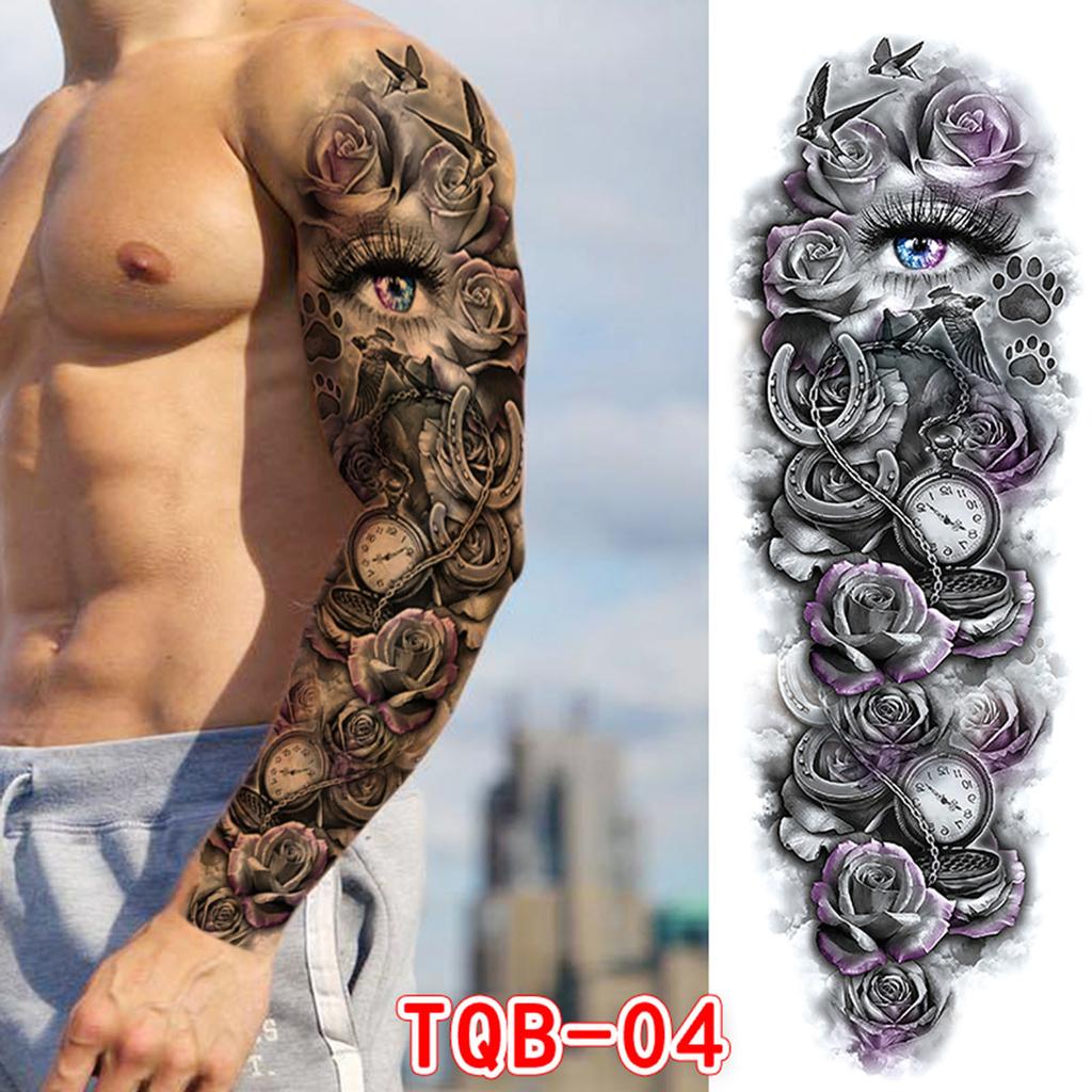 Men Arm Temporary S Sticker Fake Tatoo Hot 3D Art Waterproof
