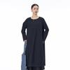 2026 Spring Korean Style Long Sleeve Shirt Dress, Plus Size, Yamamoto Slimming Loose Fit Women's Pullover
