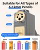 ZMOL Manual Hand Crank Pencil Sharpener for Colored 6 Adjustable for Gray Pencils, 6-9mm, Sizes, Handheld, Point, Kids, Students, Classrooms, Home,