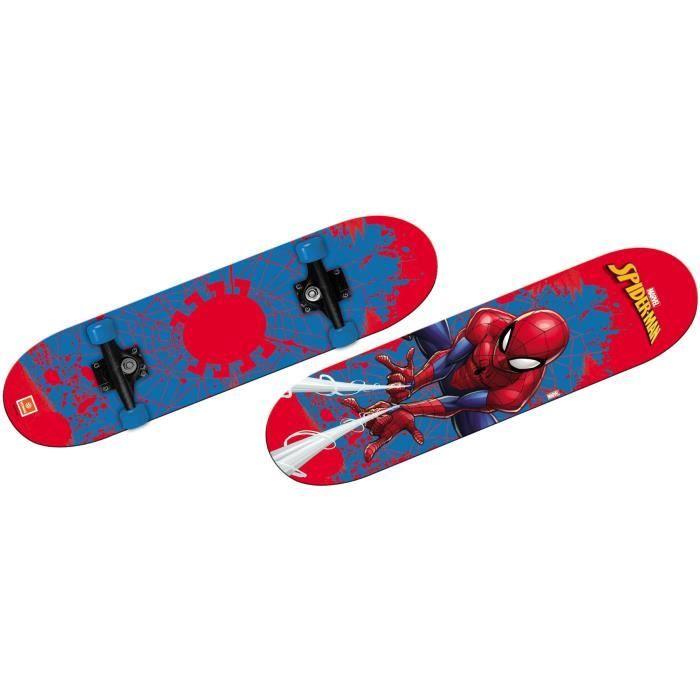 Skateboard - MONDO - Spider-Man - 80 X 20 Cm - Rouge / Bleu