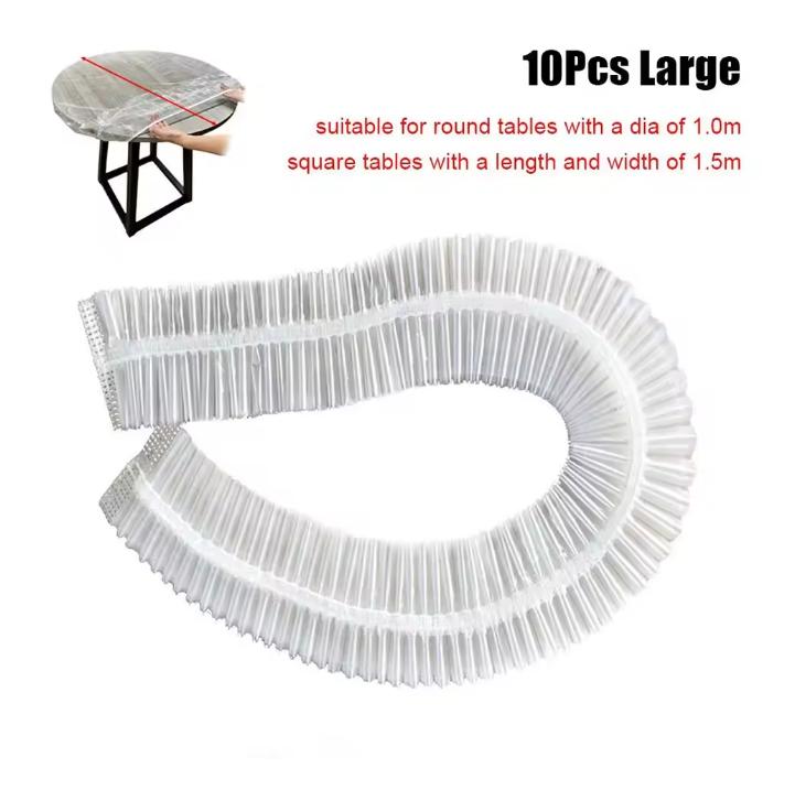 Круглая Квадратная Эластичная Скатерть Утолщенная ПЭ Прозрачная Свадебная Банкетная Скатерть Жиростойкая Скатерть Кухонный Аксессуар