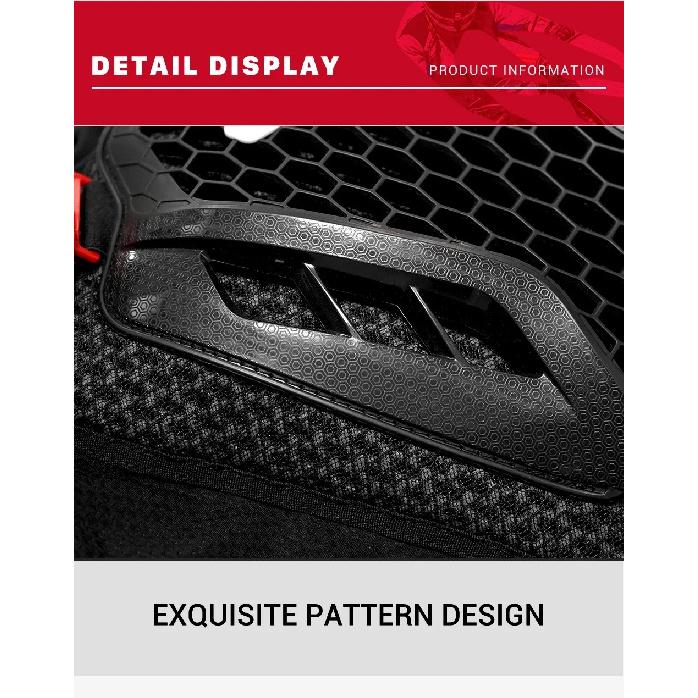 Men Motorcycle Armor Jacket Ventilated Racing Gear Accessories with Shoulder/Back Protective Guards Motorbike Safety Coat Items
