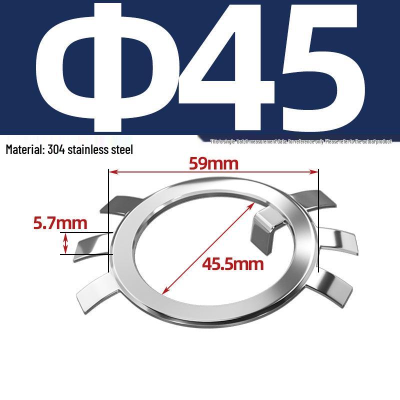 65MN Manganese 304 Stainless Steel Six-Claw Anti-Loosening Lock Nut Washer