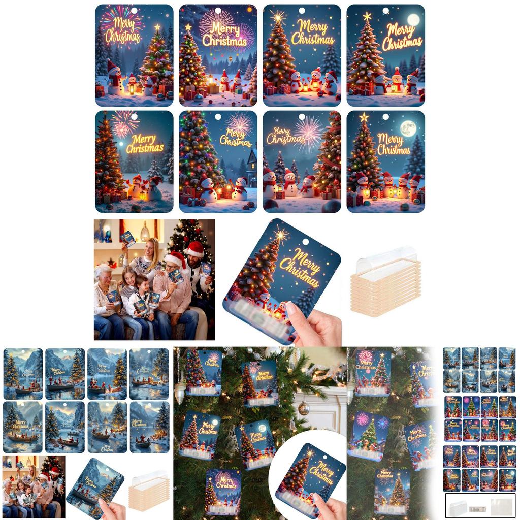 Christmas Money Holder Featuring Beautiful Tree Pattern Perfect For Gift Wrapping