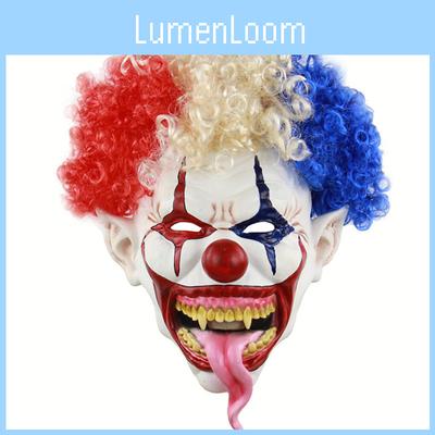 Explosieve Hoofd Clown Latex Masker Voor Halloween Horror Ontsnappingsspel Spookhuis