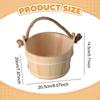 Wooden Sauna Bucket Water Sturdy Rope Handle Professional Versatile Accessories