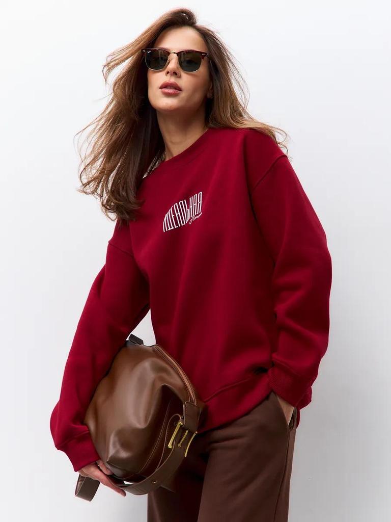 2024 Autumn/Winter Streetwear Letter Print Loose Sweatshirt: Versatile, Trendy Fashion Top