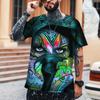 Letní pánské tričko Umění různých rozměrů 3D tisk Pánské topy Humorné Abstraktní Vtipné Šití Vysoká kvalita