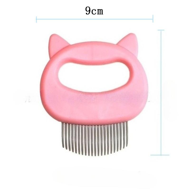 

Pet Comb Needle, Cat and Dog Hair Removal, Massage Comb, Cleaning and Beauty Comb, Fine-toothed Comb opp bag розовый