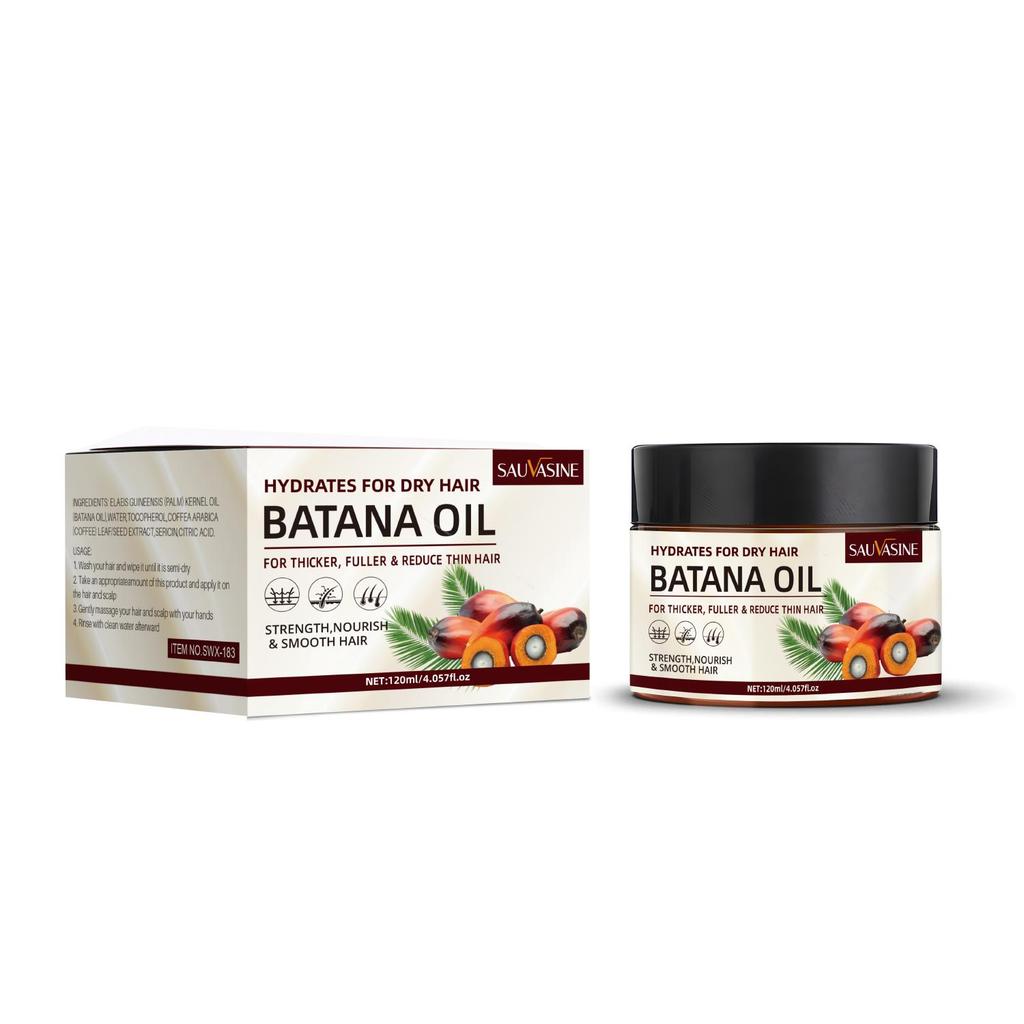 Raw Batana Oil for Hair Growth,Natural,Pure,Unrefined and Organic Dr. Sebi Batana Oil from Honduras,Repair Hair Split End for Men & Women(120ML)