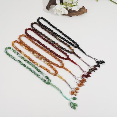 Bracelet Tasbih à 33 perles de style moyen-oriental - Perles de riz Perles de prière Zikr.
