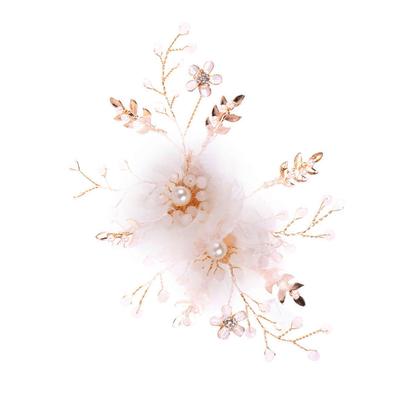 [BRIIKPP] Children's Hair Ornament with Flower Petals for Girls, Perfect for Recitals, Entrance Ceremonies, Graduations, Weddings, Bridal Photo Shoots