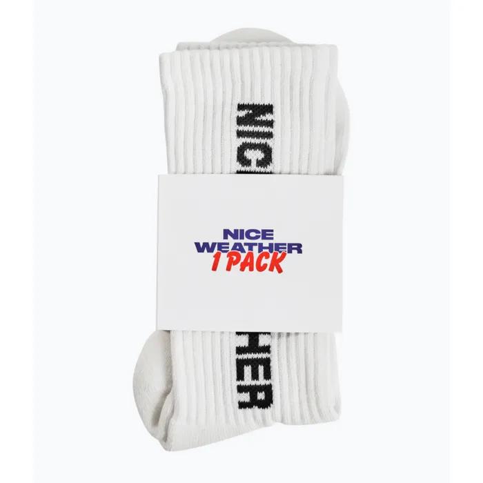 LOGO CREW SOCKS 1P (WHITE)