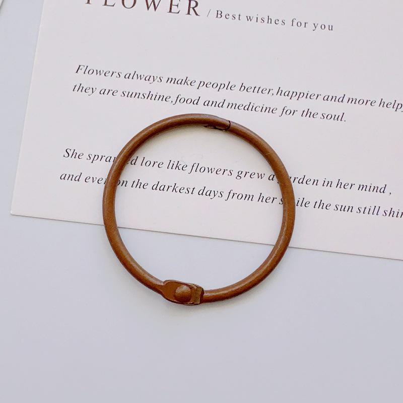 45mm Colored Macaron Keychain Ring: DIY Jewelry & Book Page Accessory