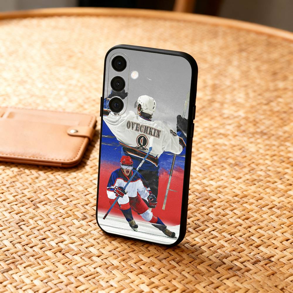 H-Hockey P-Player A-Alex Ovechkin  Phone Case For Samsung  A73,72,71,53,52,51,22,91,80, Soft Black Cover