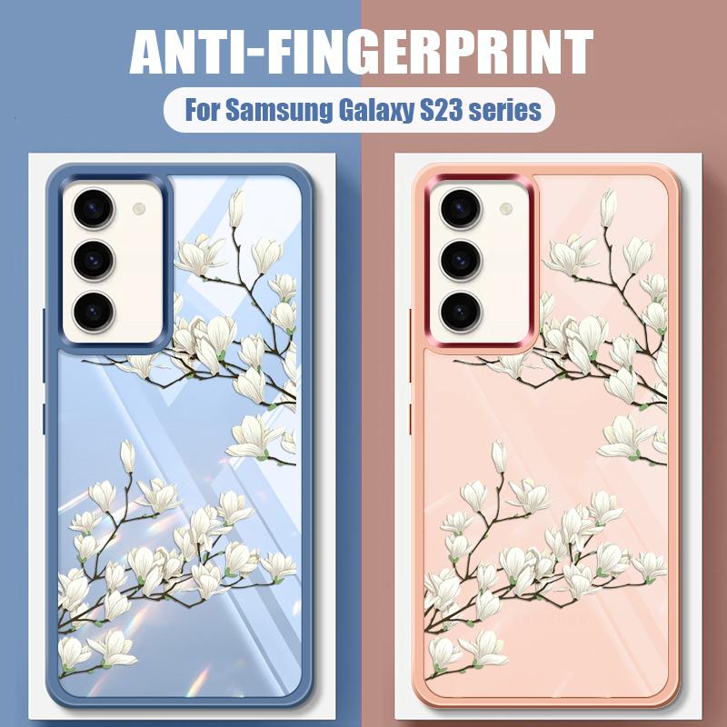 

Мягкий силиконовый чехол с цветочным рисунком для Samsung S24 S23 Ultra S22 Plus S21 S20 FE A54 A52 A34 5G, противоударный тонкий чехол Samsung S24 прозрачный