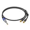 Professional 1/4Inch Male To 2RCA Male Stereo Y Splitter Cable 6.35 To 2RCA Connection Cord Wire 50cm To 10m