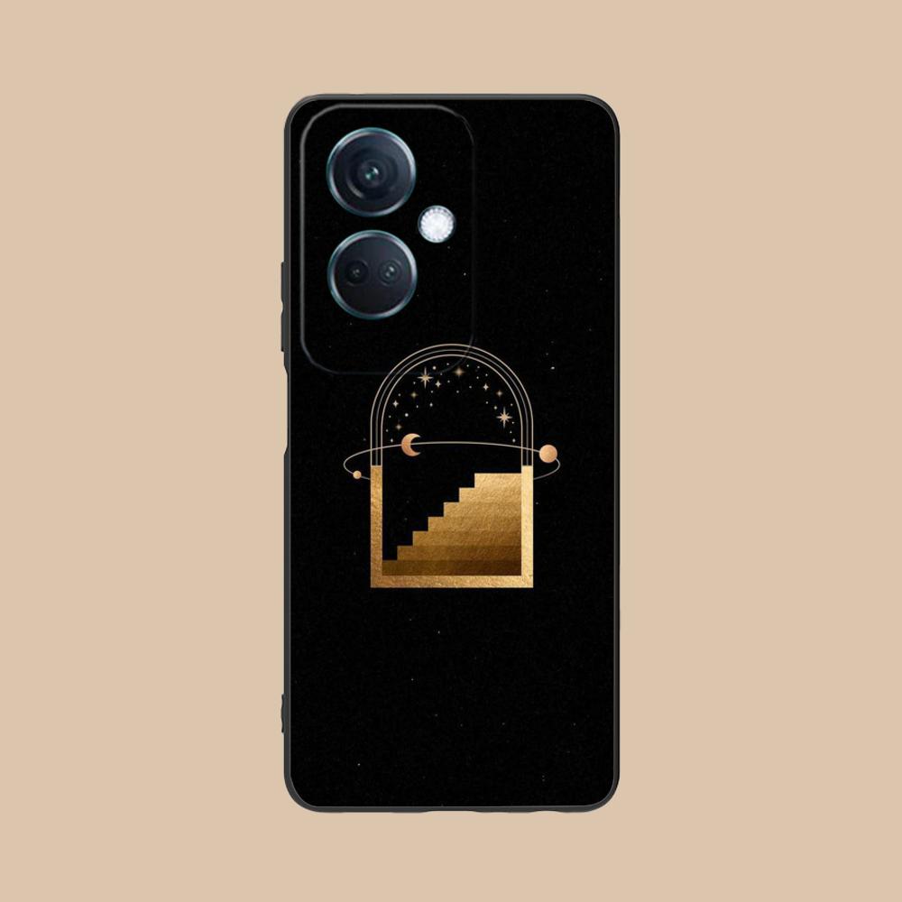 Sun Moon Mobile Cell Phone Case for OPPO Reno 14 13 12 11 10 9 8 7 6 5 F T Pro 5G Colorful Printing Cover Luxury Pretty Cover