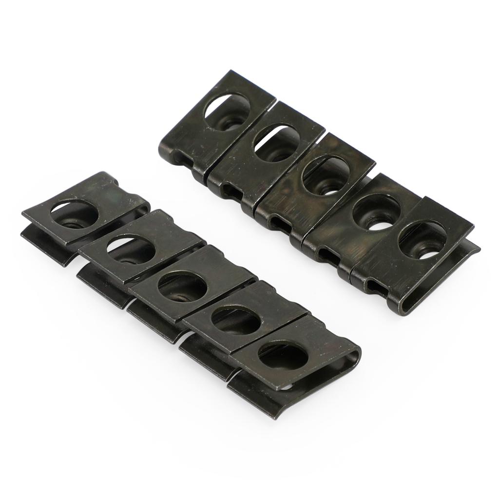 10x Small M5 5mm Motorcycle Fairing Spring Clips Speed Spire Nuts Clip U Nut