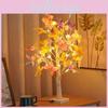 Birch Tree Silver Colorful Butterfly Tree Lights Christmas Decoration Supplies