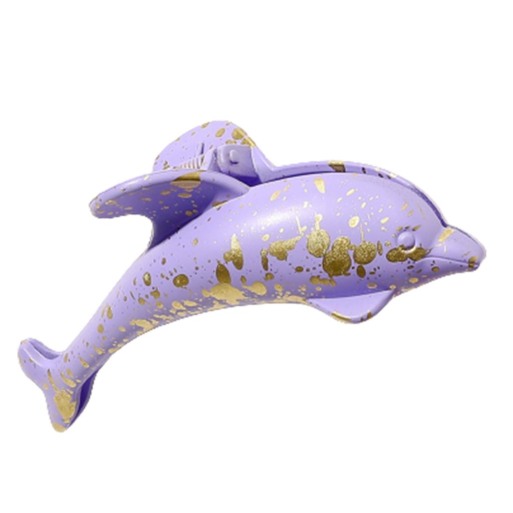 Girls Hair Clip with Large Shark Dolphin Shape Hairpin Plastic Cartoon Hairpin
