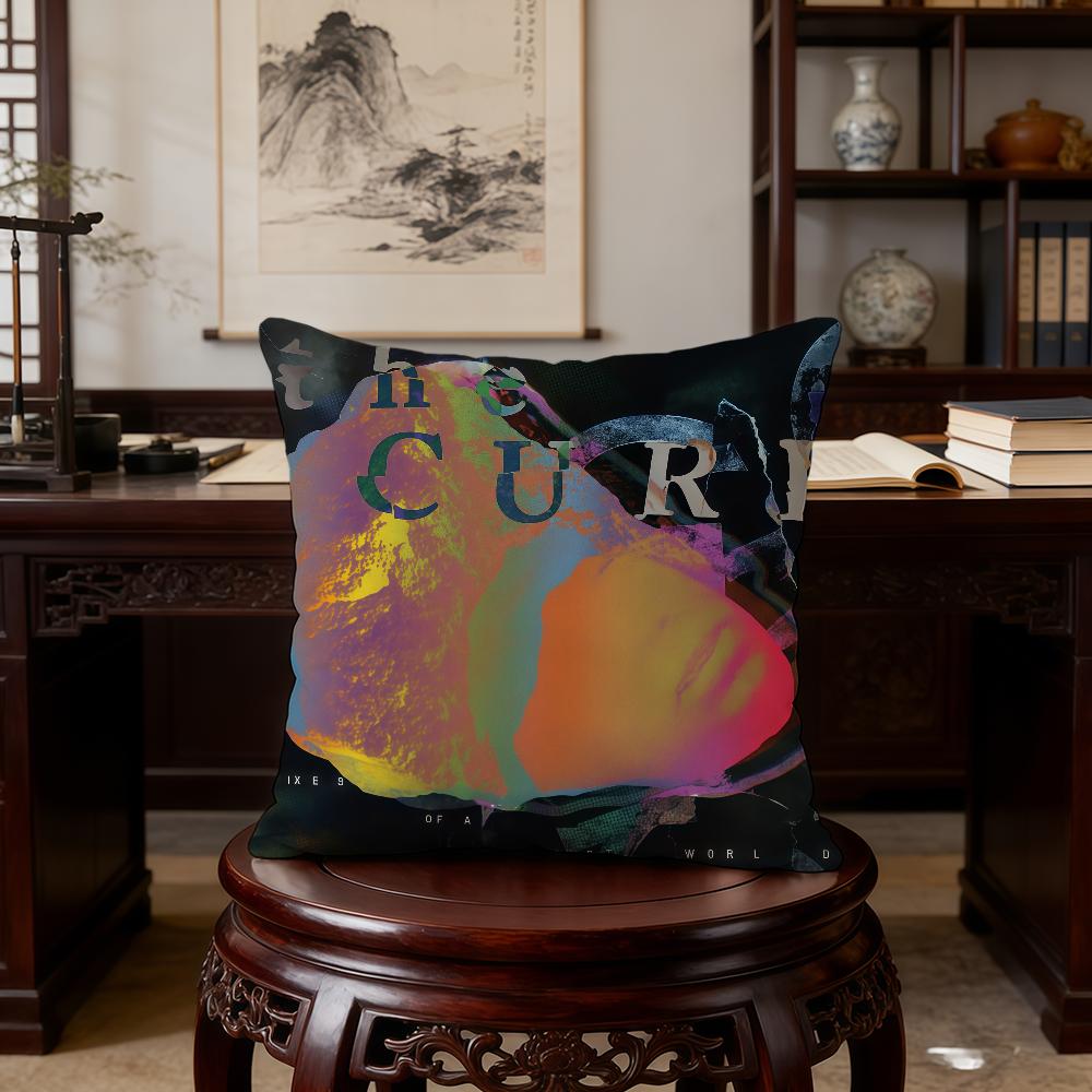 T-The C-Cure Rock Band cushion cover Home Office Birthday Anniversary Gifts Soft Skin Friendly Cushion Cover