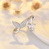 Lindon Classic Copper Alloy Zircon Ring Ladies Jewelry Wedding Promise Party Gift