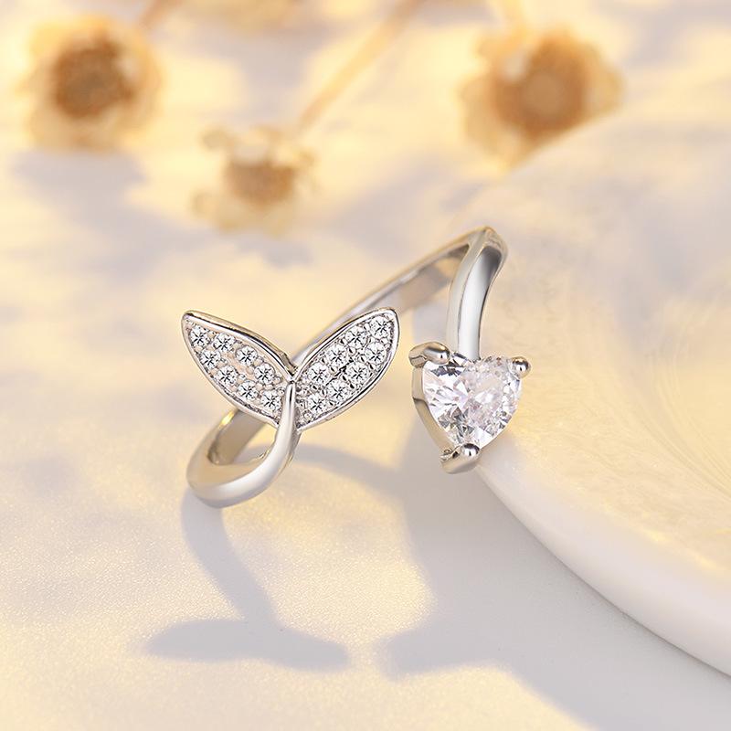 Lindon Classic Copper Alloy Zircon Ring Ladies Jewelry Wedding Promise Party Gift